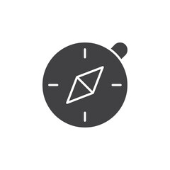 Compass pointer icon flat and simple set design