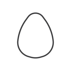 Egg icon flat and simple set design