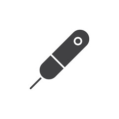 Electronic pen icon flat and simple set design