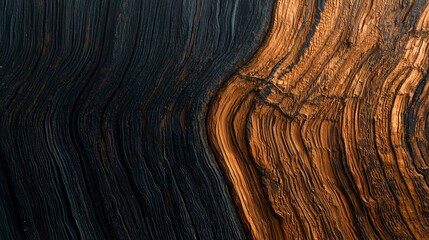 Fototapeta premium Abstract wood grain patterns natural landscape texture photography close-up artistic concept for nature enthusiasts