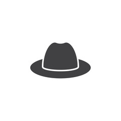 Hat icon flat and simple set design