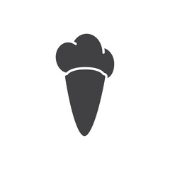 Ice cream icon flat and simple set design
