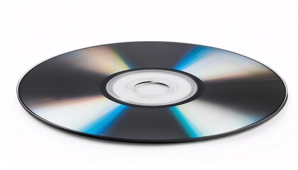 Close-Up of a CD on white background