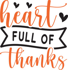 heart full of thanks SVG