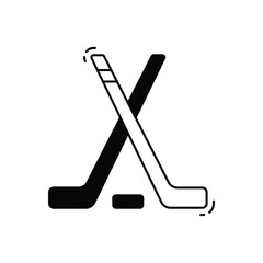 Hockey vector icon