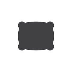 Pillow icon flat and simple set design