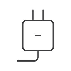 Plug icon flat and simple set design