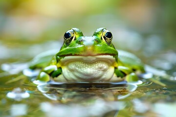 Obraz premium frog in the water