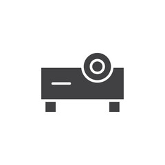 Projector icon flat and simple set design