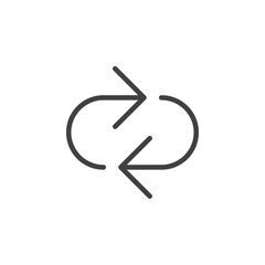 Replay icon flat and simple set design