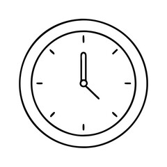 midnight clock icon, new year illustration, new year icon - simple black line art of midnight clock, symbolizing new year celebrations. new year vector.