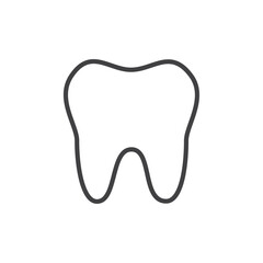 Teeth icon flat and simple set design