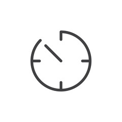 Time progress icon flat and simple set design