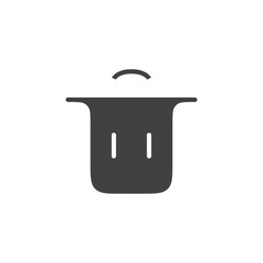 Trash icon flat and simple set design