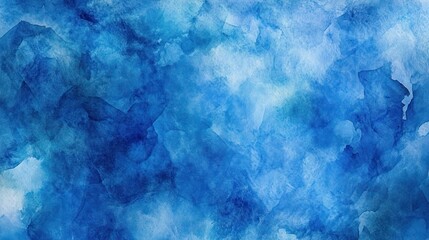 Abstract Blue Watercolor Background