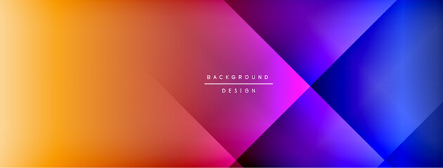Colorful gradient with lines made of shadow and light. Creative background