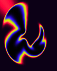 Abstract background with a combination of blue yellow red black,