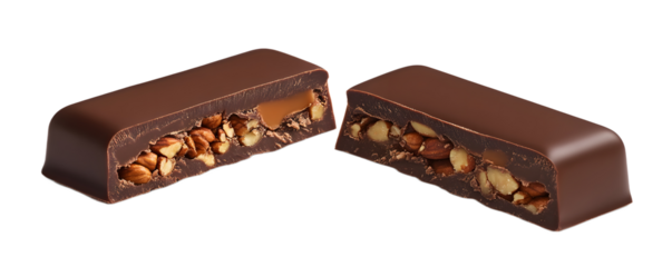 Delicious chocolate bar with nuts, perfect for satisfying your sweet cravings.