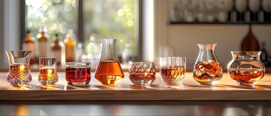 Fototapeta premium Designing functional and aesthetically pleasing glassware Explore form and function.