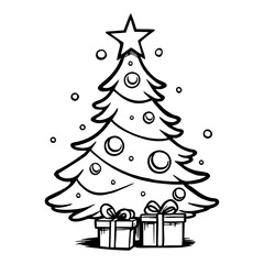  The Magic of a Christmas Snow Tree Coloring Page