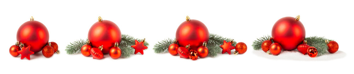 Christmas tree ball isolated on white background. Christmas toy and decor. Decorative Christmas balls. New Year celebration. Holiday concept.