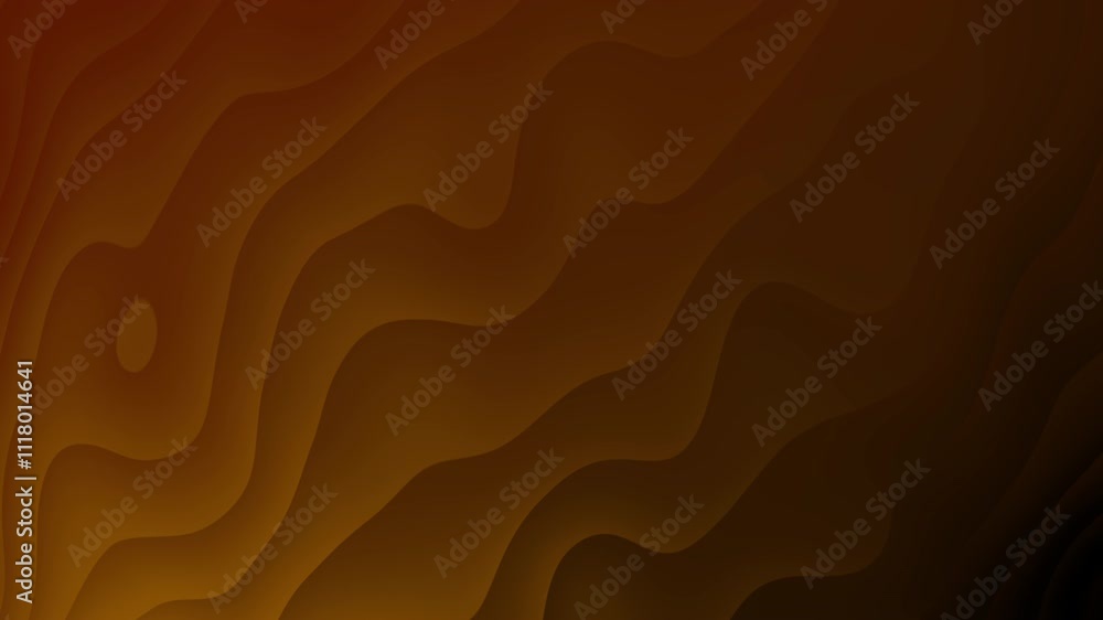 Poster abstract brown gradient waves flow smoothly across video background