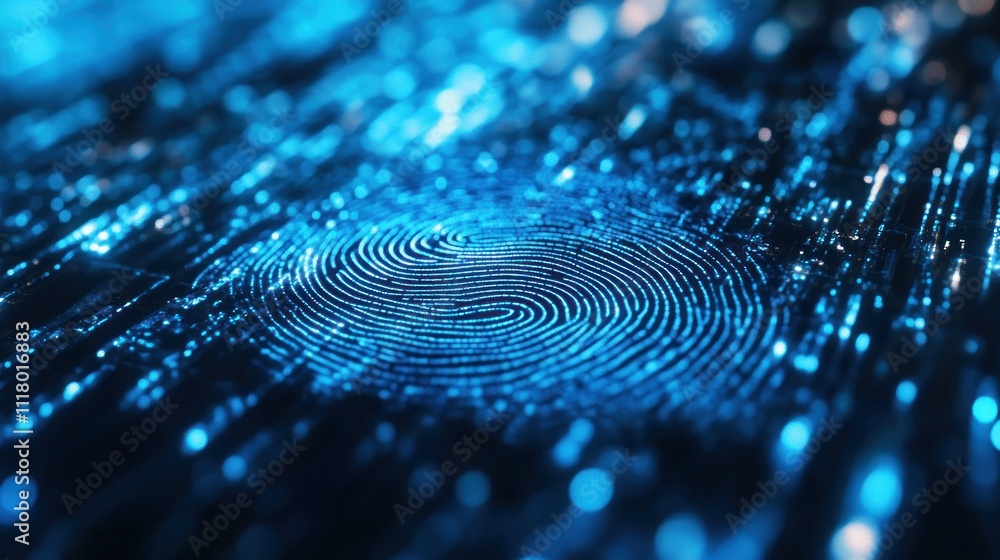 Poster digital fingerprint: a representation of identity and security in the digital age