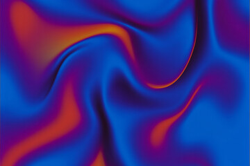 Obraz premium a blue and orange background with a wavy pattern