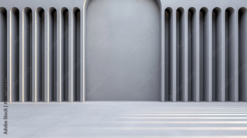 Poster an illustration featuring a dark metallic texture with light rays set against an abstract background
