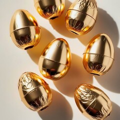 Golden Decorative Eggs