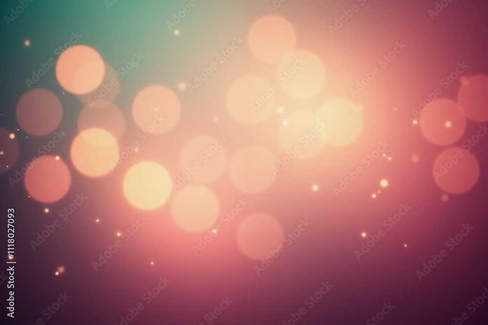 Aufkleber abstract bokeh background with colorful glow and soft lights for festive designs
