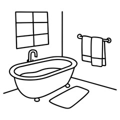 illustration of a bathroom
