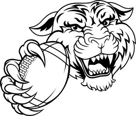 Tiger American Football Sports Team Animal Mascot