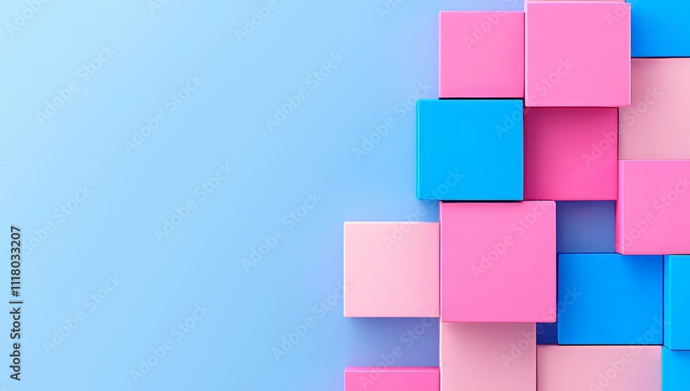 Poster a digital abstract design featuring bright colors and geometric patterns.