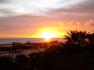 Obraz premium sunset at the beach