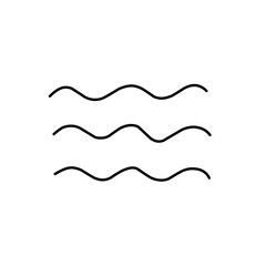 Wavy line vector