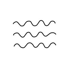 Wavy line vector