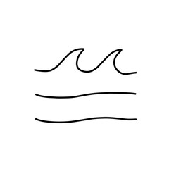 Wavy line vector
