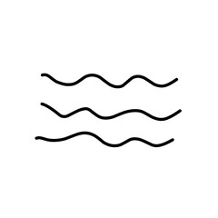 Wavy line vector
