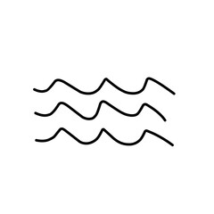 Wavy line vector