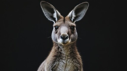 Fototapeta premium kangaroo on a dark background