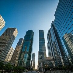 skyscrapers in the city
