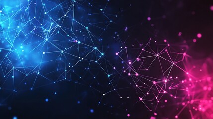 Vibrant Neon Technology Background in the Metaverse Space