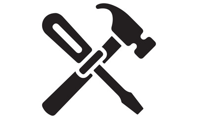 Shovel icon vector design stock illustration-the hammer Calligraphy t shirt design, card, flyer, Hand drawn lettering phrase, svg Files for Cutting Cricut and Silhouette, EPS 10