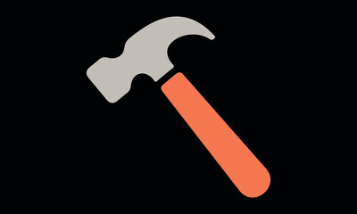 Shovel icon vector design stock illustration-the hammer Calligraphy t shirt design, card, flyer, Hand drawn lettering phrase, svg Files for Cutting Cricut and Silhouette, EPS 10