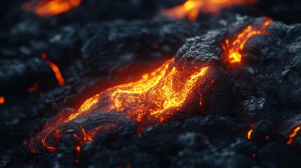 lava on a dark background