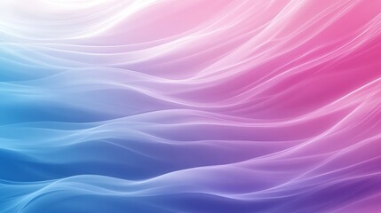 Fototapeta premium Soft flowing waves of color in soothing pastel hues.