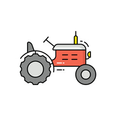 Tractor vector icon