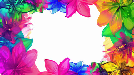 Obraz premium abstract background with frame rainbow colored