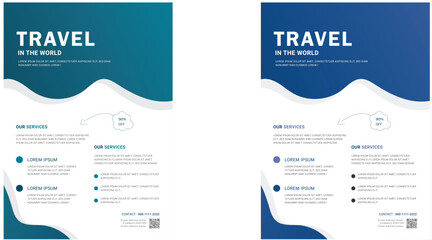 Simple medical flyer design with ellipse